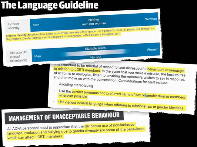 The guidelines for trainee soldiers.