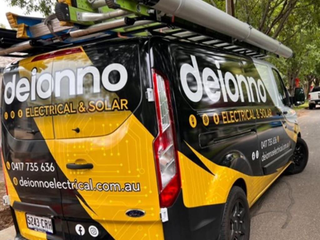 A stolen tradie's van was used in a ram raid at a Cash Converters at Hampstead Gardens on November 3, 2023. Picture: SAPOL