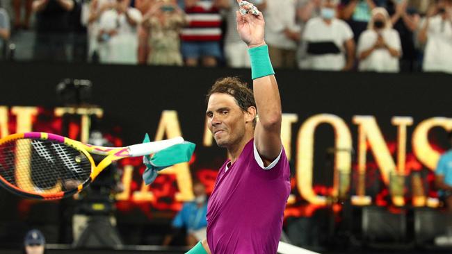 Rafael Nadal’s mike drop moment. Sam Groth says he will be the overwhelming crowd favourite.