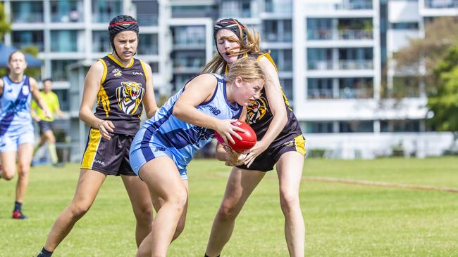 AFLQ StreetSmarts Schools Cup AFL football match between Kedron State High School and Marymount at Yeronga, Thursday, September 2, 2021 - Picture: Richard Waker