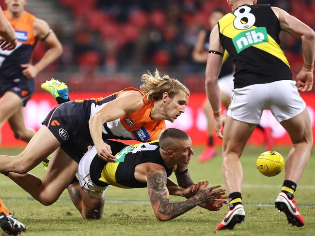 Dustin Martin made his presence felt in the second half with two goals and 24 possessions.