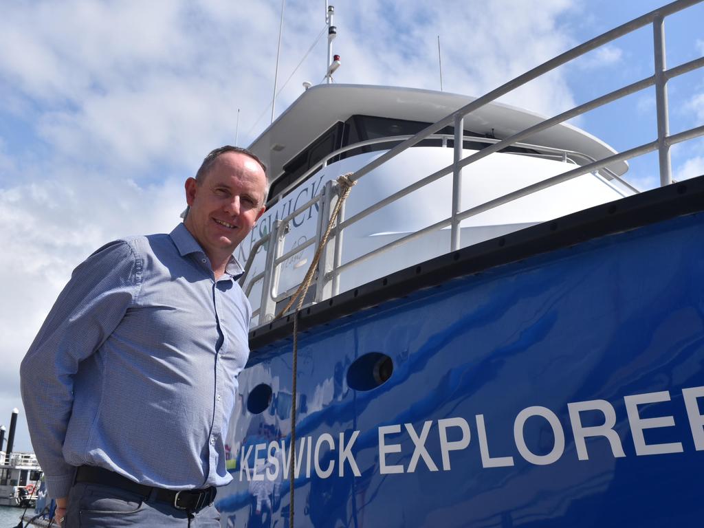 Mackay Isaac Tourism CEO Tas Webber ahead of new access to the island for Mackay tourists, September 28, 2021. Picture: Matthew Forrest