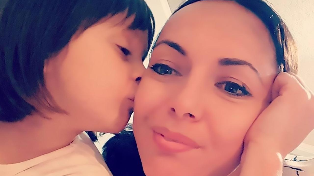 Diena Mecaj begged rescuers to let her die in her dead nine-year-old daughter’s arms in rubble of a building following an earthquake. Picture: CEN/australscope