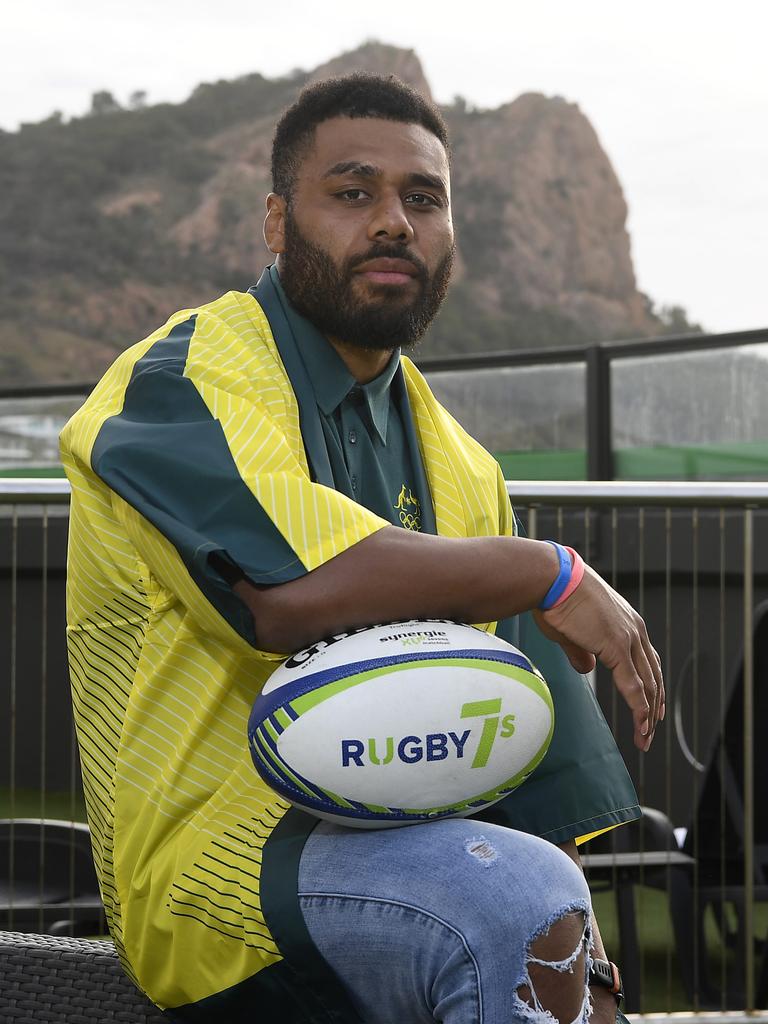 Samu Kerevi has had an inspiring rise to the Aussie Olympic team.