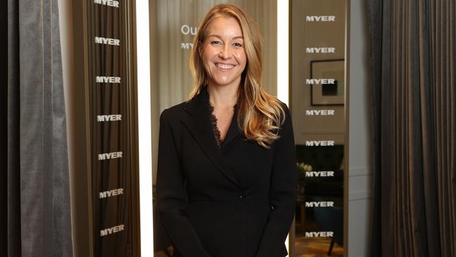 Myer executive chairman Olivia Wirth at the Sydney store. Picture: John Feder