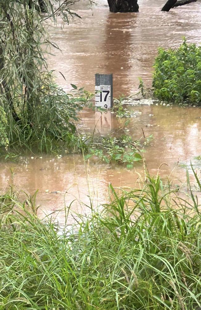 The Leichhardt River reached a record 17m high at Lorraine Station.