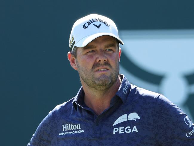 WILMINGTON, DELAWARE - AUGUST 18: Marc Leishman of Australia waits to putt on the 18th green during the first round of the BMW Championship at Wilmington Country Club on August 18, 2022 in Wilmington, Delaware.   Rob Carr/Getty Images/AFP == FOR NEWSPAPERS, INTERNET, TELCOS & TELEVISION USE ONLY ==