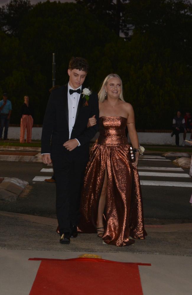Charlotte Carrie and Harry Wright at Assumption College's year 12 formal on April 22, 2025. Photo: Jessica Klein