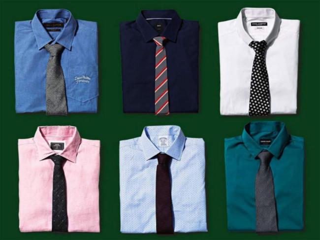 Plain shirt 2025 and tie combinations