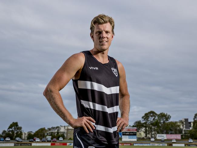 Reigning NEAFL premiers Southport Sharks new recruit Tom Fields. Picture: Jerad Williams