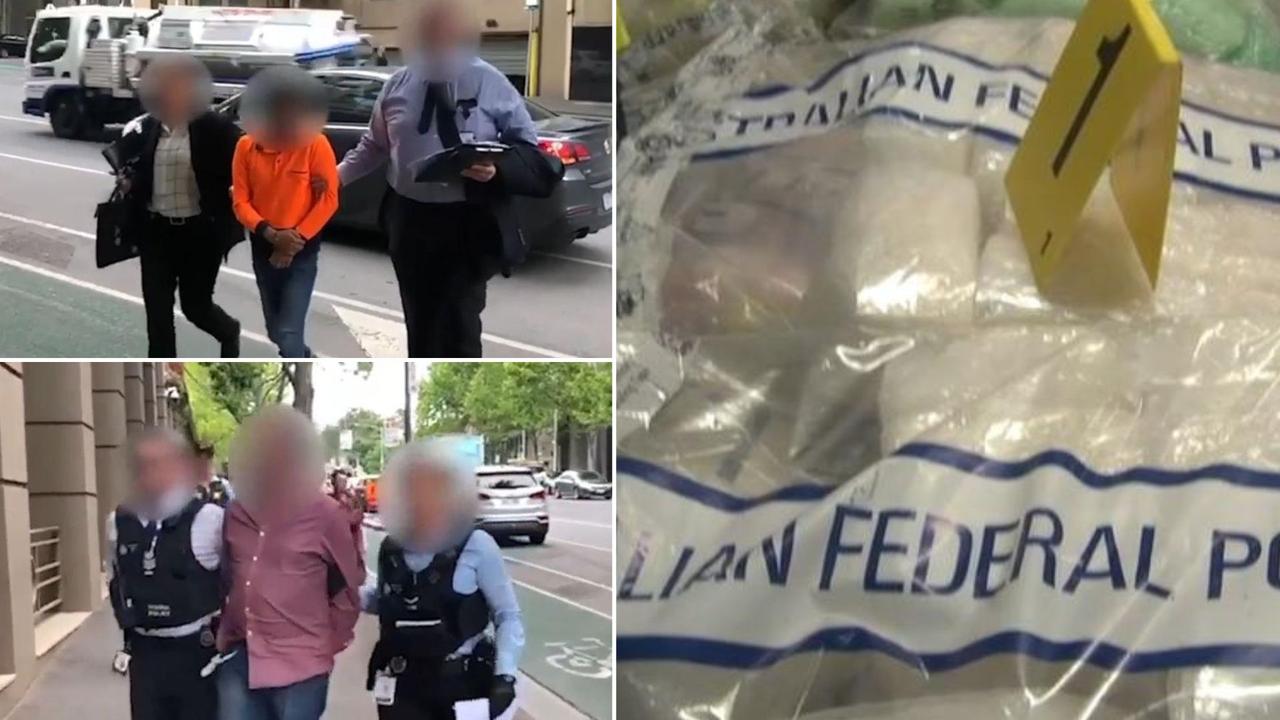 Two men have been jailed over a 2019 bid to import the biggest shipment of meth in Australian history. Picture: AFP