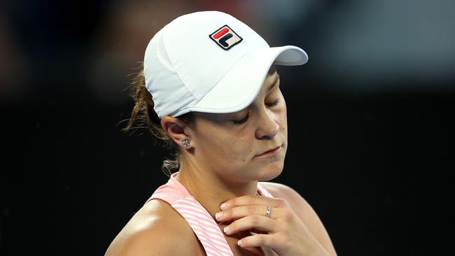 Barty fell just short of a semi-final berth against her close friend. (Photo by Mark Kolbe/Getty Images)