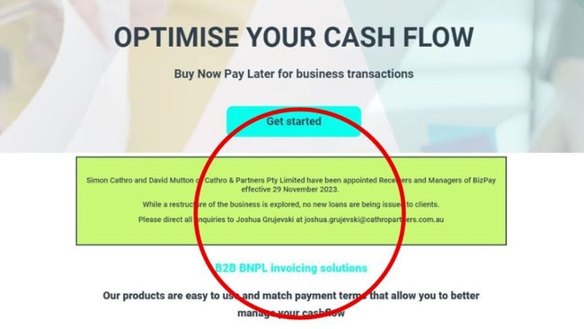 Yet another buy now pay later company has hit financial troubles, after previously spruiking a $400 million stock market listing.