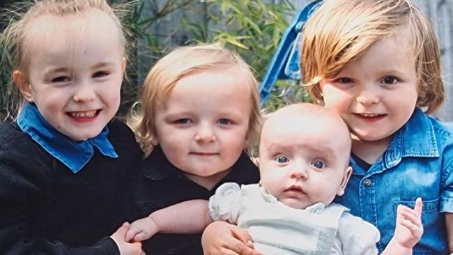 Corio fire victims Mavis McGregor, (left), Saige, Ashlynn and Isaac McGregor. Picture: Supplied