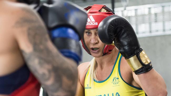 Kaye Scott training for her next Olympic qualifying event. Pic: AAP/Troy Snook.