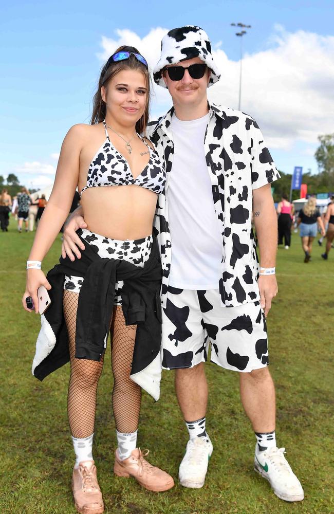 Maddi Davies and Kayleb Paper at Groovin the Moo, Sunshine Coast 2023. Picture: Patrick Woods.