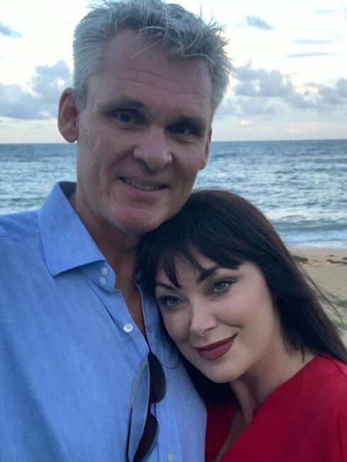 Lisa Oldfield with now ex boyfriend James Law.