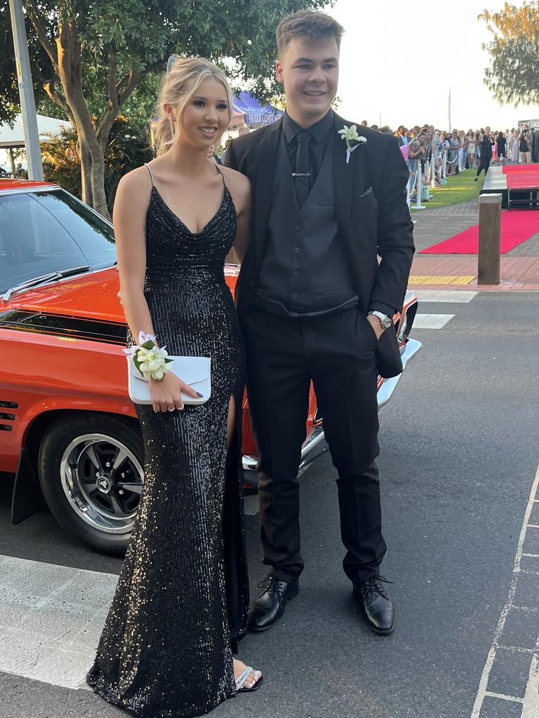 The students of Fraser Coast Anglican College arrive at their formal.