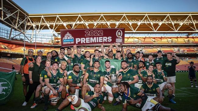 Last year's Hospital Cup premiers, the West Bulldogs. Pic: Brendan Hertel/QRU Media.