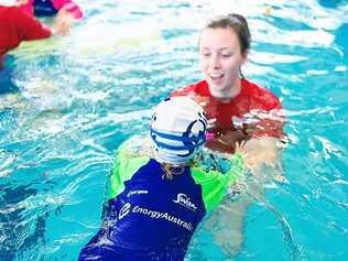 TAKING THE PLUNGE: Kids will learn vital water safety skills next week. Picture: Contributed