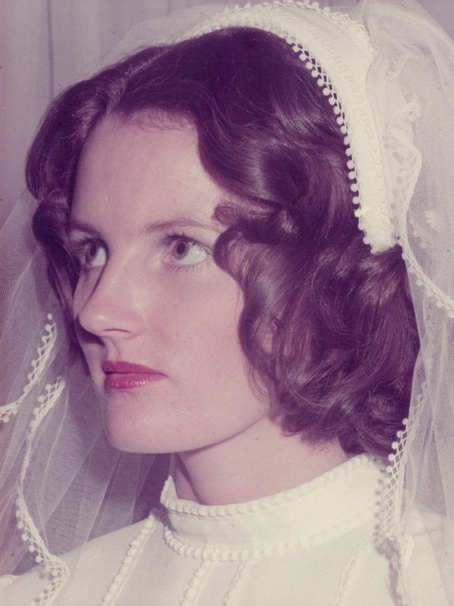 Maria Smith, 20, on her wedding day.