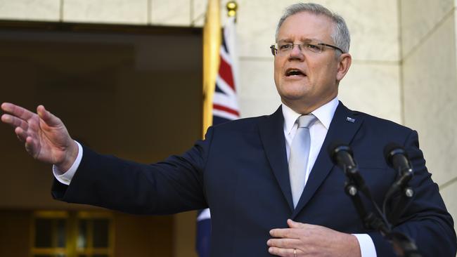 Scott Morrison in Canberra on Wednesday. Picture: AAP