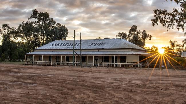 The historic Nindigully Pub is 50km from St George.