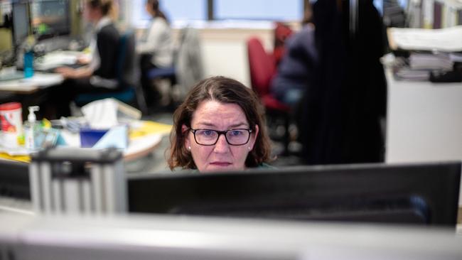 A member of the NSW Health contact tracing team goes about her work. Picture: Supplied