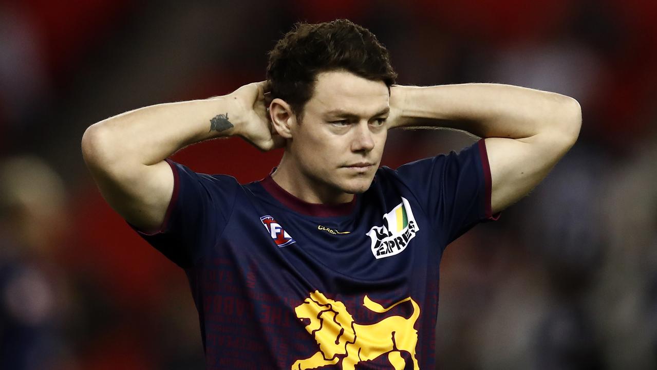 Lachie Neale has a back injury. Photo: Darrian Traynor/Getty Images.