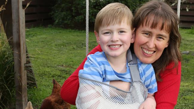 Melinda Shelley, pictured with 5-year-old son Jack, has distributed more than 12,000 free books. Picture: Stuart Milligan