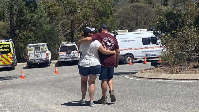 Hayley Good, the mother of Logan Good, says her son walked ahead of them during a hike at Mt Remarkable National Park and got lost. Picture: Harvey Biggs / 9 News