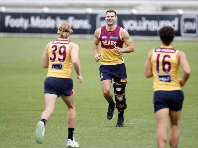 All eyes have been on Jack Payne this week as he prepares to take the field against GWS despite suffering a knee injury. Picture: Josh Woning