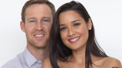 Tahan Lew Fatt and partner Supercars driver David Reynolds are expecting a baby. Picture:  Peter Coulson