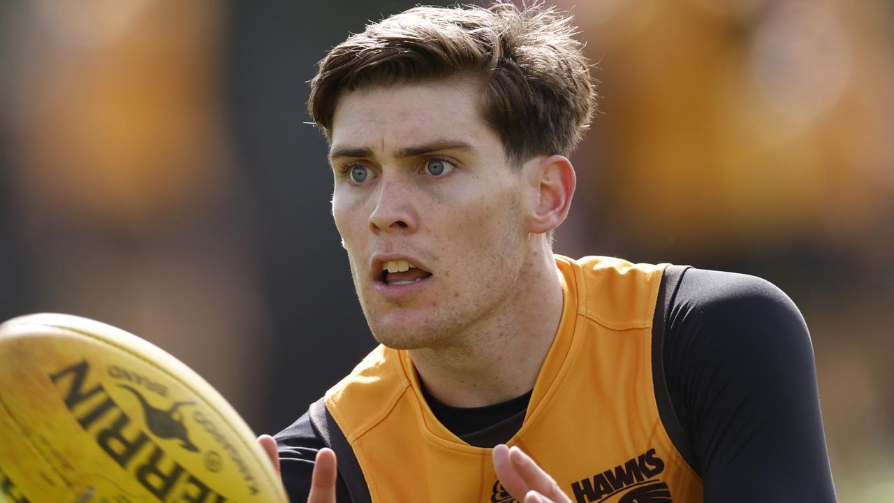 Hawthorn star Will Day will have surgery on his collarbone but is expected to be back in full training when pre-season begins in November. Picture: Michael Klein