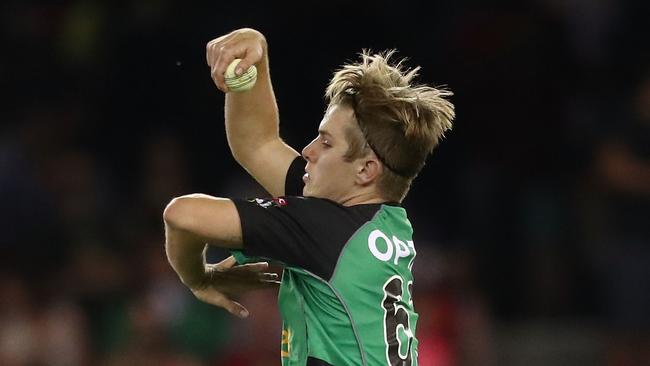 Adam Zampa bowls a legspinner against the Melbourne Renegades last year. Picture: Getty Images