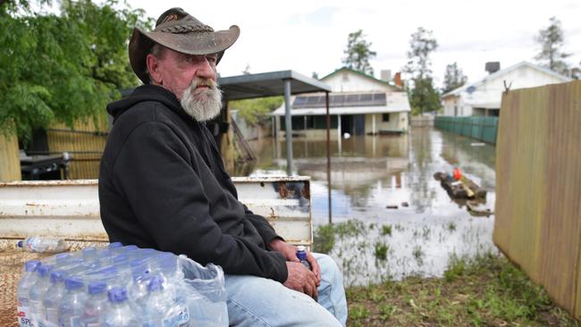 Mr Fox doesn’t want to leave his home unattended over fear of looting. Picture: Dean Marzolla