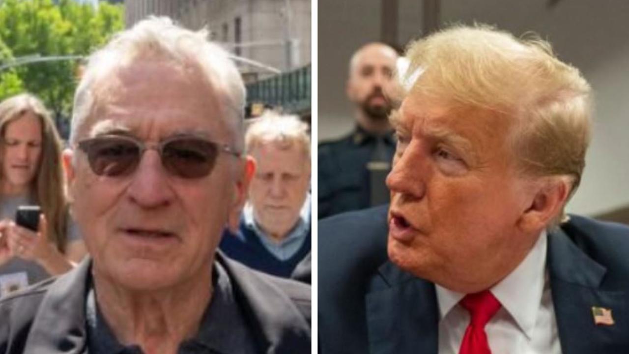 Acting legend in bust up outside Trump trial