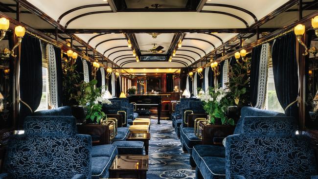 The train’s bar car. Picture: Ludovic Balay.