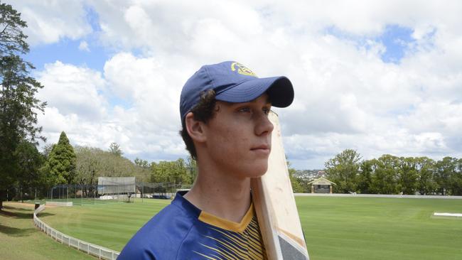 Toowoomba Grammar School cricketer Chace Oates is in fine form after scoring back to back centuries in the 13-15 Years Schoolboys State Cricket Championships.