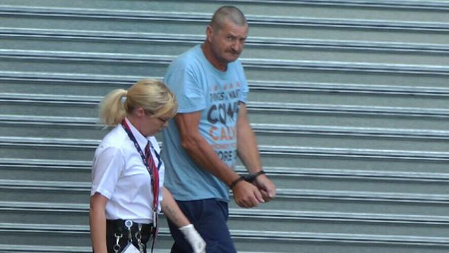 Gene Bristow leaves the Adelaide Magistrates Court during an earlier hearing. Picture: Nine News