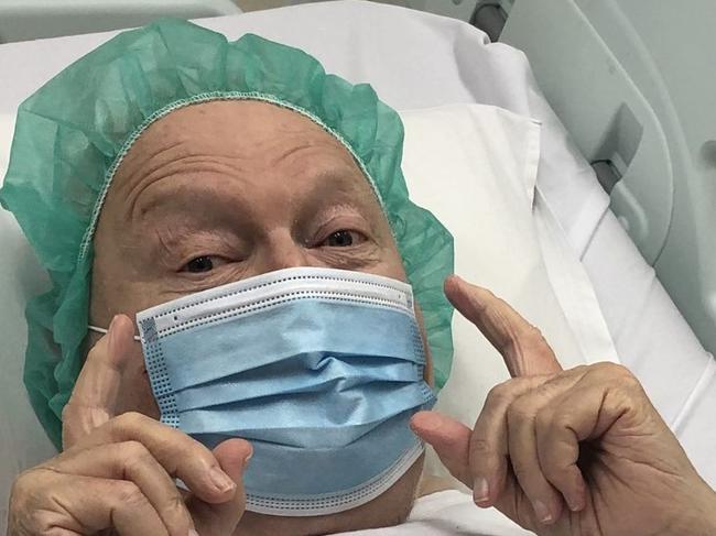 Bert Newton has been admitted to hospital. From the instagram account of Patti Newton