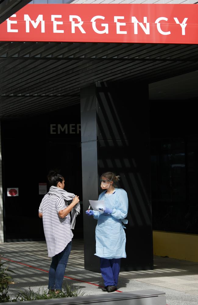 Northern Beaches Hospital has a new COVID-19 clinic. Picture: Tim Pascoe