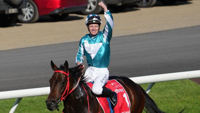 James McDonald will spend five weeks in Hong Kong while riding Romantic Warrior. Picture: Scott Barbour/Racing Photos via Getty Images