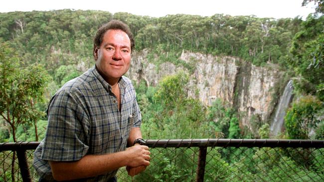 1998 — Ray Stevens at Springbrook overlooking Purlingbrook Falls.