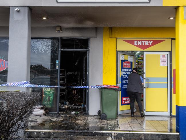 Greenville Milkbar and Deli has become the 100th store firebombed in the tobacco wars. Picture: Jake Nowakowski