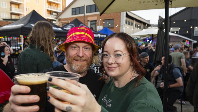 Steven and Emma McLucas at Brewoomba hosted by Fitzy's, Saturday, August 17, 2024. Picture: Kevin Farmer