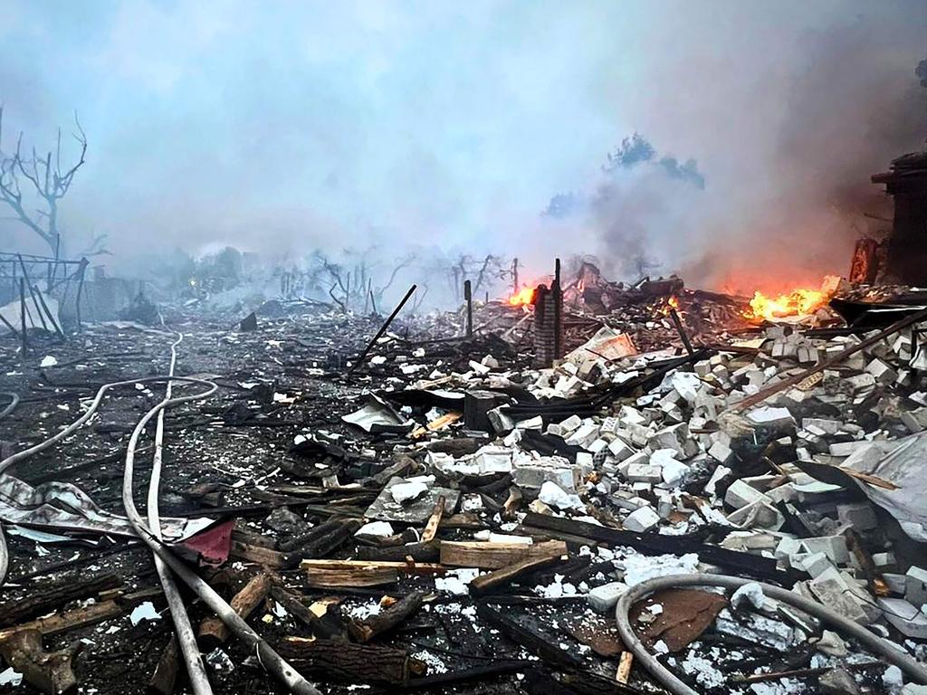 Kyiv continues to be struck by heavy bombardment. Picture: Handout / Ukrainian State Emergency Service Press Service / AFP