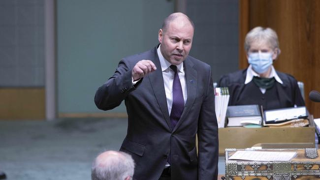 Federal Treasurer Josh Frydenberg said more than 3.5 million Australians were receiving JobKeeper payments. Picture: NCA NewsWire/Gary Ramage.