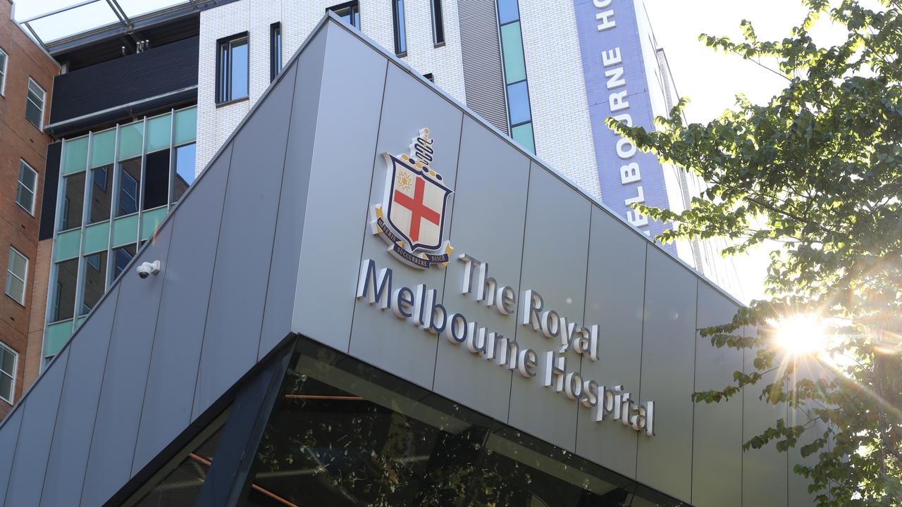 The Royal Melbourne Hospital is battling to deal with mounting Covid and influenza cases. Picture: NCA NewsWire / David Crosling