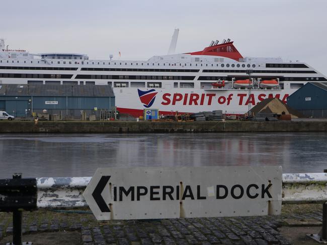 Spirit of Tasmania IV docked in Leith Scotland.  Picture: Tyson Scott